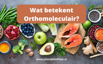 Wat betekent orthomoleculair?
